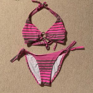 Letarte Tie Striped Bikini